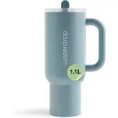 Waterdrop Explorer Tumbler ruostumaton tumbler-pullo ja pilli Blue 1 kpl