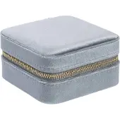 Dark Velvet Jewellery Box Sparkled Sage
