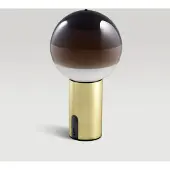 Marset Design-pöytävalaisin Dipping Light, himmennettävä, Ruskea/ruoste, Olohuone/ruokailutila, Lasi, Design