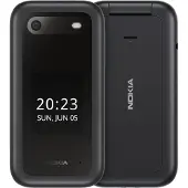 Nokia 2660 Flip - 4G, VoLTE, 2,8+1,77, 0,3MP, 48MB/128MB, Black (1GF011FPA1A01)
