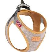 Curli Vest Alpine Clasp valjaat, vaaleanharmaa koko XL: 55.5 - 62.7cm koira