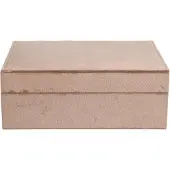 Dark Velvet Jewellery Box Large Warm Taupe