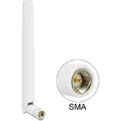 DeLOCK 88790, 2,5 dBi, 0.79 - 0.87 / 1.71 - 1.88 / 2.50 - 2.69 GHz, 50 Ω, Ympyräsäteilyantenni, RP-SMA, Pystypolarisaatio