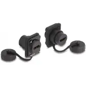 DeLOCK 86972, Musta, HDMI-A, HDMI-A, Naaras, Naaras, Muovi