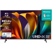 Hisense 55A6N, 139,7 cm (55"), 3840 x 2160 pikseliä, DLED, Älytelevisio, Wi-Fi, Musta