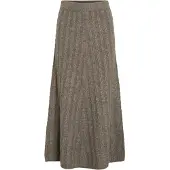 Vila Virelli Ankle Cable Knit Skirt/Bfs - Brown - S
