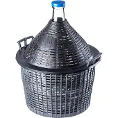Kadax Ilmapallopullo viinille korissa kierrekorkilla 15 L