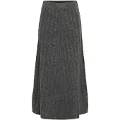 Vila Virelli Ankle Cable Knit Skirt/Bfs - Grey - S