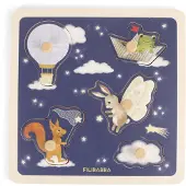 Filibabba - Wooden sensory puzzle - Little Adventurers (FI-03828)