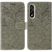 SKALO OnePlus Nord 5 Mandala Kukka Lompakkokotelo - Harmaa