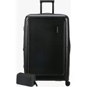 American Tourister Dashpop Matkalaukku 104-121L & Toilettilaukku POP, True Black_1