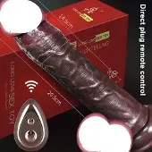 Dark Red Brand Teleskooppinen dildo vibraattori