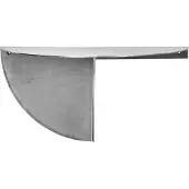 House Doctor Sidebord, Hdmega, Børstet Sølvfinish - Silver - ONE SIZE