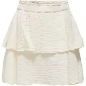 ONLY Kogthyra Life Layered Skirt Wvn - Cream - 146