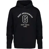 Gant Graphic Sweat Hoodie - Black - L