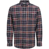 Jack & Jones Paita 'Joshua Buffalo' marine / oranssi / valkoinen