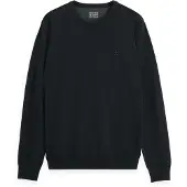 Scotch & Soda Core Viscose Pullover Crewneck - Black - L