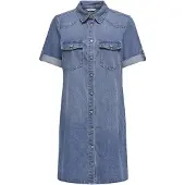 ONLY Onllisa S/S Dnm Dress Gua Noos - Blue - XS