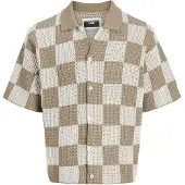Jack & Jones Neuletakki 'Jcoathletico' kameli / tummabeige