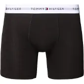 Tommy Hilfiger Underwear Bokserishortsit 'Essential' musta / valkoinen