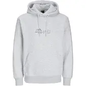 Jack & Jones Collegepaita 'JCOLima' vaaleanharmaa / tummanharmaa / valkoinen