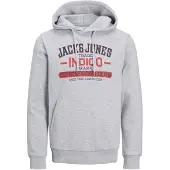 Jack & Jones Collegepaita 'New Denim' laivastonsininen / harmaa / rubiininpunainen