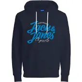 Jack & Jones Collegepaita 'List' sininen / laivastonsininen / valkoinen