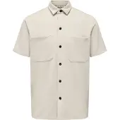 Only & Sons Onsnewkodyl Reg Ss Shirt - Cream - L