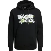 Jack & Jones Collegepaita 'JCODust' limetti / musta / valkoinen