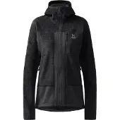 Haglöfs Women's Vassi Mid Hood True Black Välikerrospuserot L