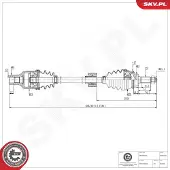 ESEN SKV Vetoakseli 40SKV455