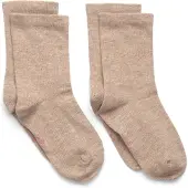 Minymo Perfect Basic Socks (2-Pack) - Beige - 23\26