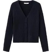Mango Knitted Braided Cardigan - Black - S