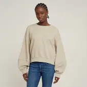 G-Star Overdyed Big Sleeve Oversized Sweater - Beige - Women