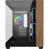 Cooler Master Elite 481 Wood, Mini Tower, PC, musta, ITX, mikro ATX, Terästä, Karkaistu lasi, Puu, Pelaaminen