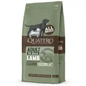Quattro viljaton rehu kaikille aikuisten koirien rotuille lampaan monoproteiinilla, 12 kg