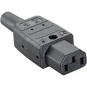 Bachmann Appliance plug c13 10a/250v black