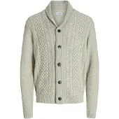 Jack & Jones Neuletakki 'JJPaul' meleerattu valkoinen