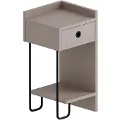 Kalune Design Kalune_Desig Bedsd Tbl Siriusright L. Brwn 30X32x61