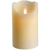 Lumineo Bougie Led - GENERISET - Ø7,5x12,5cm - Väri Valkoinen - Lämmin Valkoinen Valo - Ajastin 6h