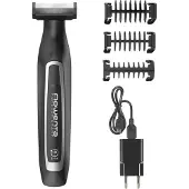 Rowenta TN6000 Forever Sharp Cordless Beard Trimmer 3-in-1 Black/Silver with 1, 3, and 5 mm combs; Waterproof; Self-sharpening blades; up to 120 minut (TN 6000)