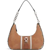 GUESS Erenia Top Zip Shoulder Bag - Brown - ONE SIZE