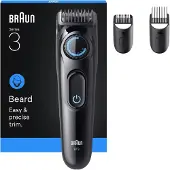 Braun Beard Trimmer Series 3 BT3520 -partatrimmeri, musta ja sininen