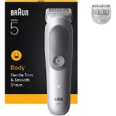 Braun Body Groomer Series 5 BG5500 -vartalonhoitosarja, harmaa, valkoinen