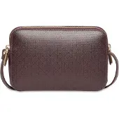 Calvin Klein Emblem Aop Elongated Camera Bag - Brown - ONE SIZE