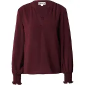 ONLY Onlmette V-Neck Ls Smock Top Noos Wvn - Burgundy - XL
