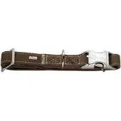 Hunter - Hundhalsband Hunting Alu-Strong Brun L - Halsmått 40-55cm - Koirat - Kaulapannat