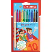 Stabilo Trio 2-in-1 - 10 kpl - Monivärinen - - OneSize - Värityssarjat