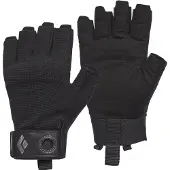 Black Diamond Men's Crag Half-Finger Gloves Black Retkeilykäsineet L