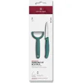 Victorinox Swiss Classic kuorimaveitsi ja Y-kuorija, vihreä